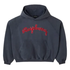 Raspberry Soot Navy Hoodie