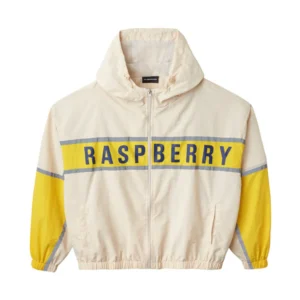 Raspberry Hills Cream Windbreaker Jacket