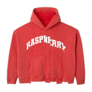 Raspberry Hills Spliced Red Hoodie